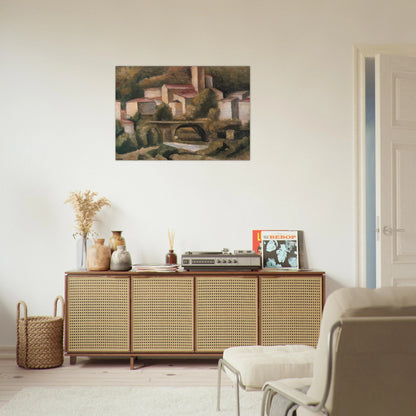 SAN GIACOMO DI VARALLO 1924 - Carlo Carra Brushed Aluminum Print - 70x100 cm / 28x40 inches | Carlo Carra Aluminum Print | Carlo Carra Prints