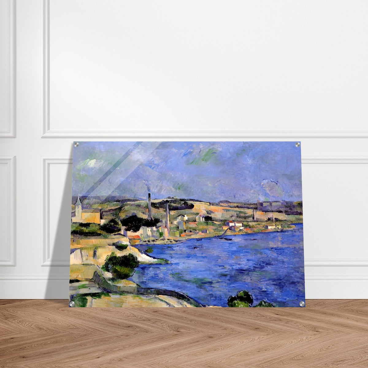 The Bay of l'Estaque and Saint-Henri - Paul Cézanne Acrylic Print - 70x100 cm / 28x40″ inches