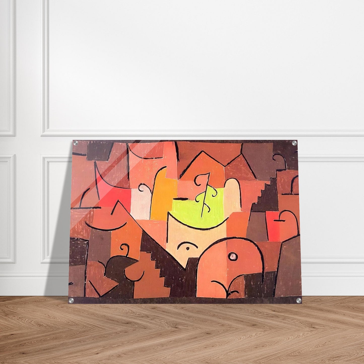 STAGE LANDSCAPE 1922 - Paul Klee Acrylic Print - 70x100 cm / 28x40″ inches | Paul Klee Wall Art | Paul Klee Prints