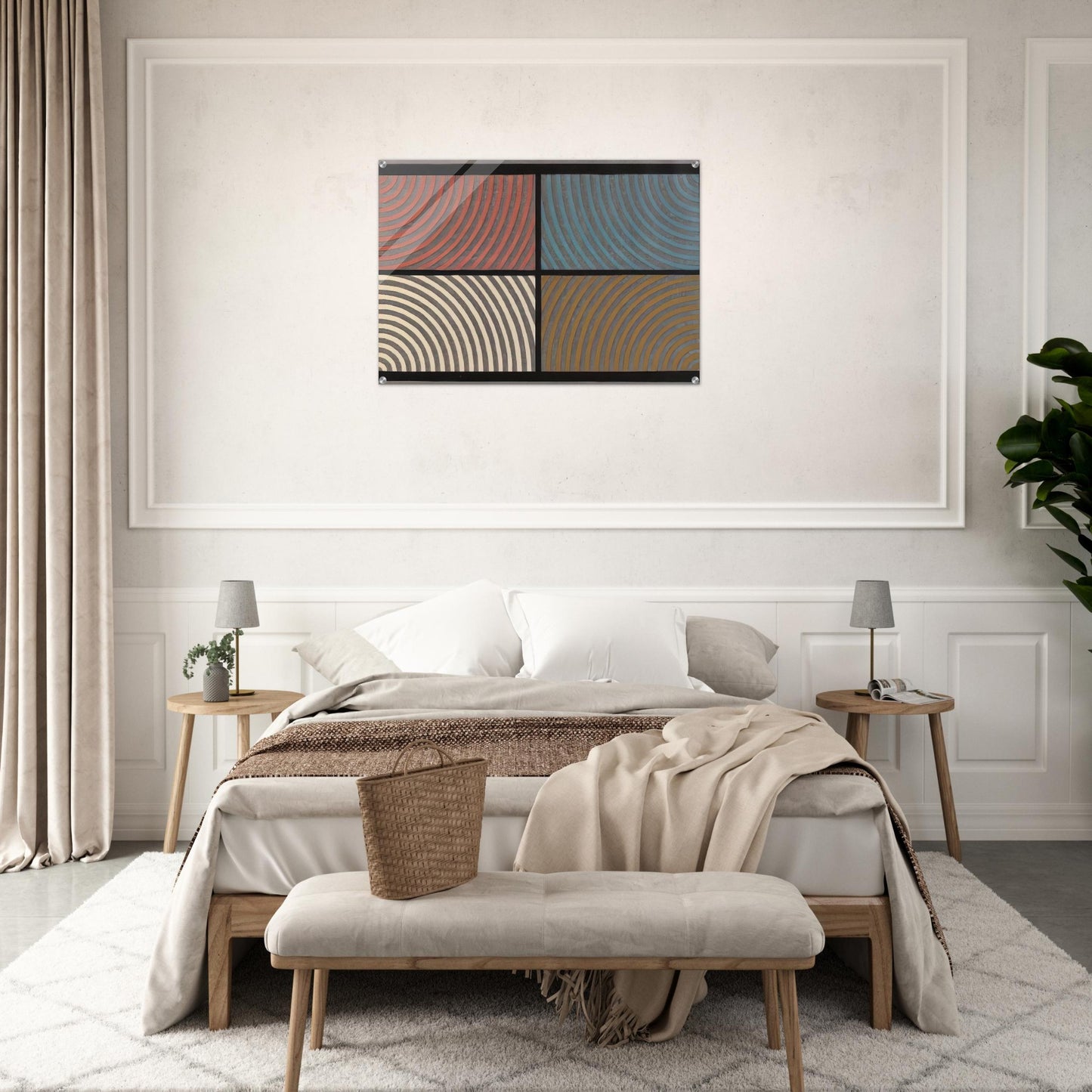 Arcs from Four Corners - Sol LeWitt Acrylic Print - 70x100 cm / 28x40″ inches | Sol LeWitt Wall Art | Sol LeWitt Prints
