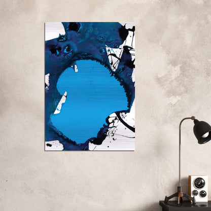 Untitled  SFP94-121  SFF 1791  - Sam Francis Brushed Aluminum Print - 70x100 cm / 28x40 inches | Sam Francis Aluminum Print | Sam Francis Prints