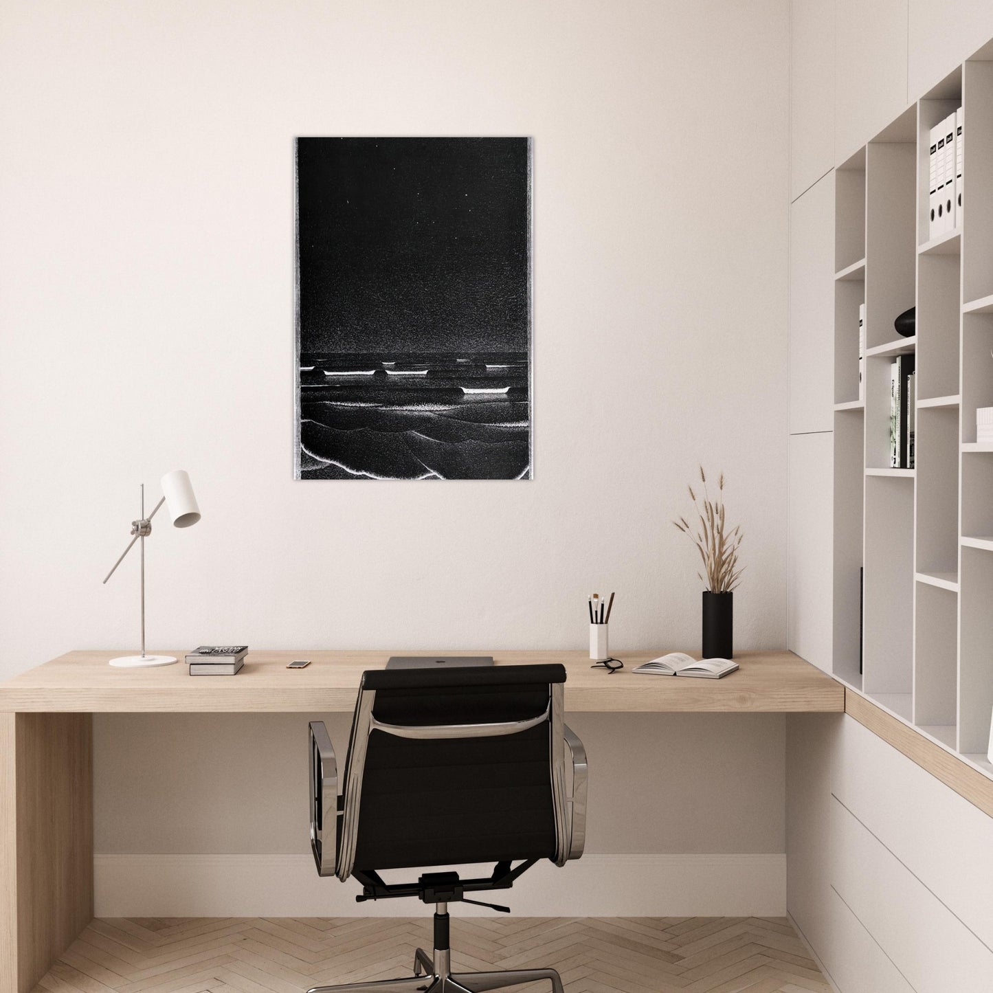 FLUORESCENT SEA - MC Escher Brushed Aluminum Print - 70x100 cm / 28x40 inches | MC Escher Aluminum Print | MC Escher Prints | Maurits Cornelis Escher Prints