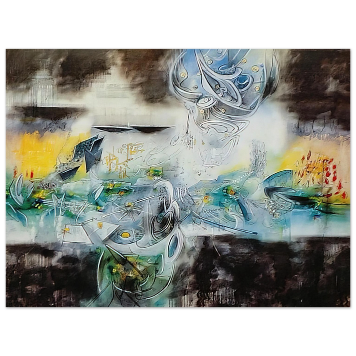 Roberto Matta - ABRIR EL CUBO Y ENCONTRAR LA VIDA  75x100 cm / 30x40inches Fine Art Poster