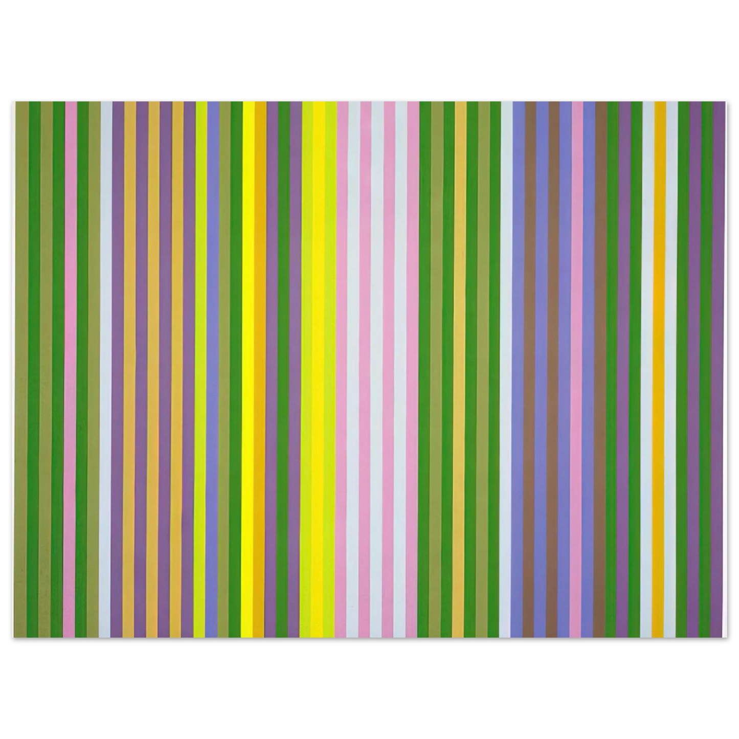 Gene Davis - Zebra - 1969  75x100 cm / 30x40inches Fine Art Poster