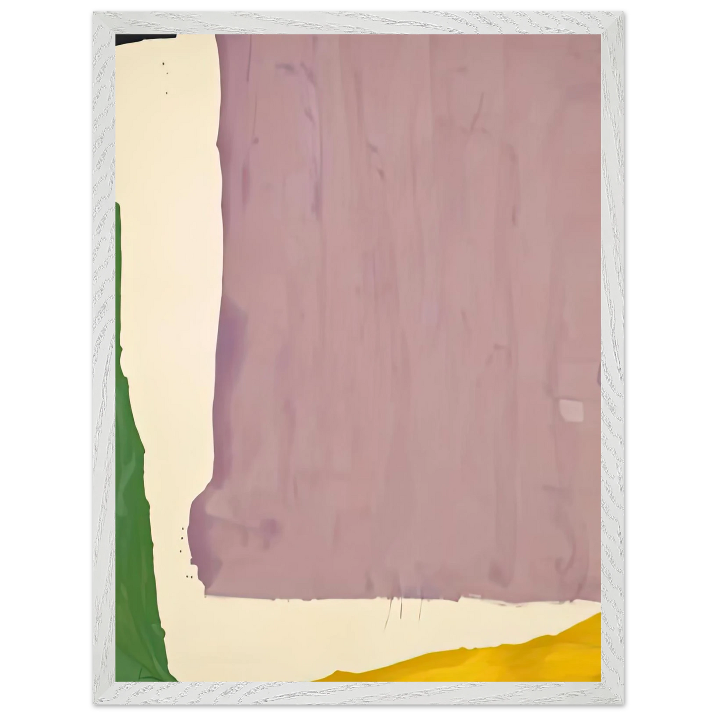 Helen Frankenthaler - Mauve District, 1966- Wall Art - 30x40 cm / 12x16 inches - Premium Wooden Framed Poster With Fine Art Paper-canvas - Black frame