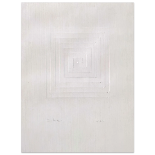 Enrico Castellani - Similmente - Spatialism  75x100 cm / 30x40inches Fine Art Poster