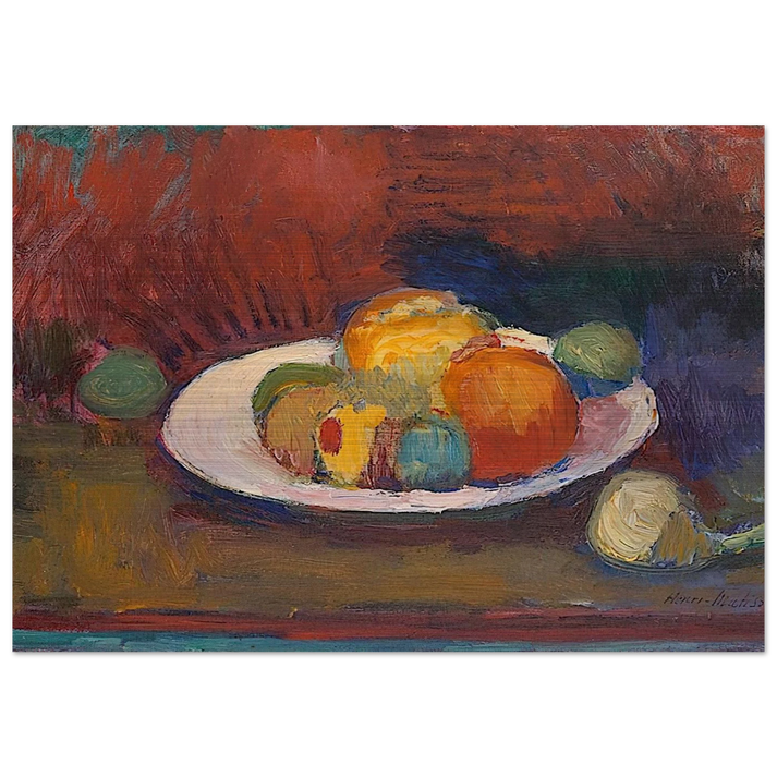 ASSIETTE DE FRUITS FRUIT DISH 1902 - Henri Matisse Brushed Aluminum Print - 70x100 cm / 28x40 inches | Henri Matisse Aluminum Print | Henri Matisse Prints