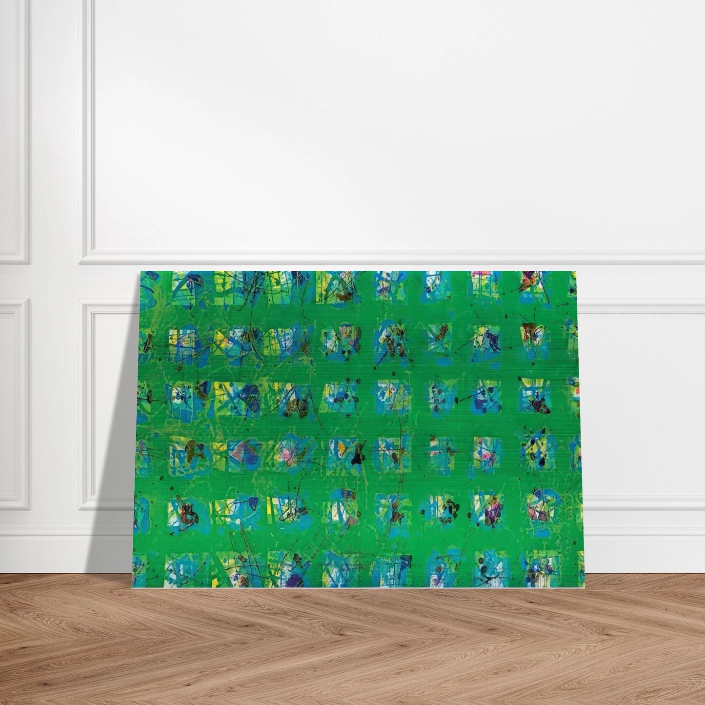 La Primavera - Sam Francis Brushed Aluminum Print - 70x100 cm / 28x40 inches | Sam Francis Aluminum Print | Sam Francis Prints