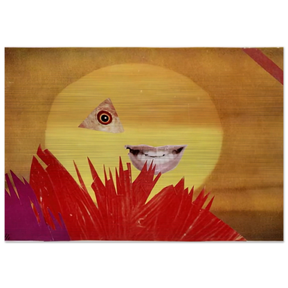 LITTLE SUN 1969 - Hannah Hoch Brushed Aluminum Print - 70x100 cm / 28x40 inches | Hannah Hoch Aluminum Print | Hannah Hoch Prints