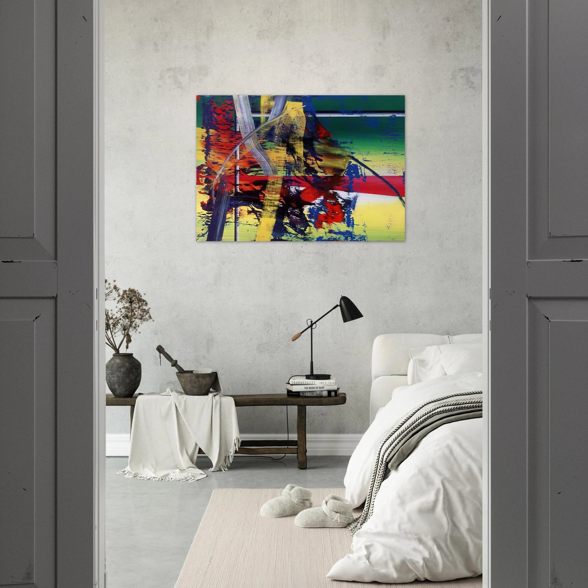 STATION - Gerhard Richter Brushed Aluminum Print - 70x100 cm / 28x40 inches | Gerhard Richter Aluminum Print | Gerhard Richter Prints