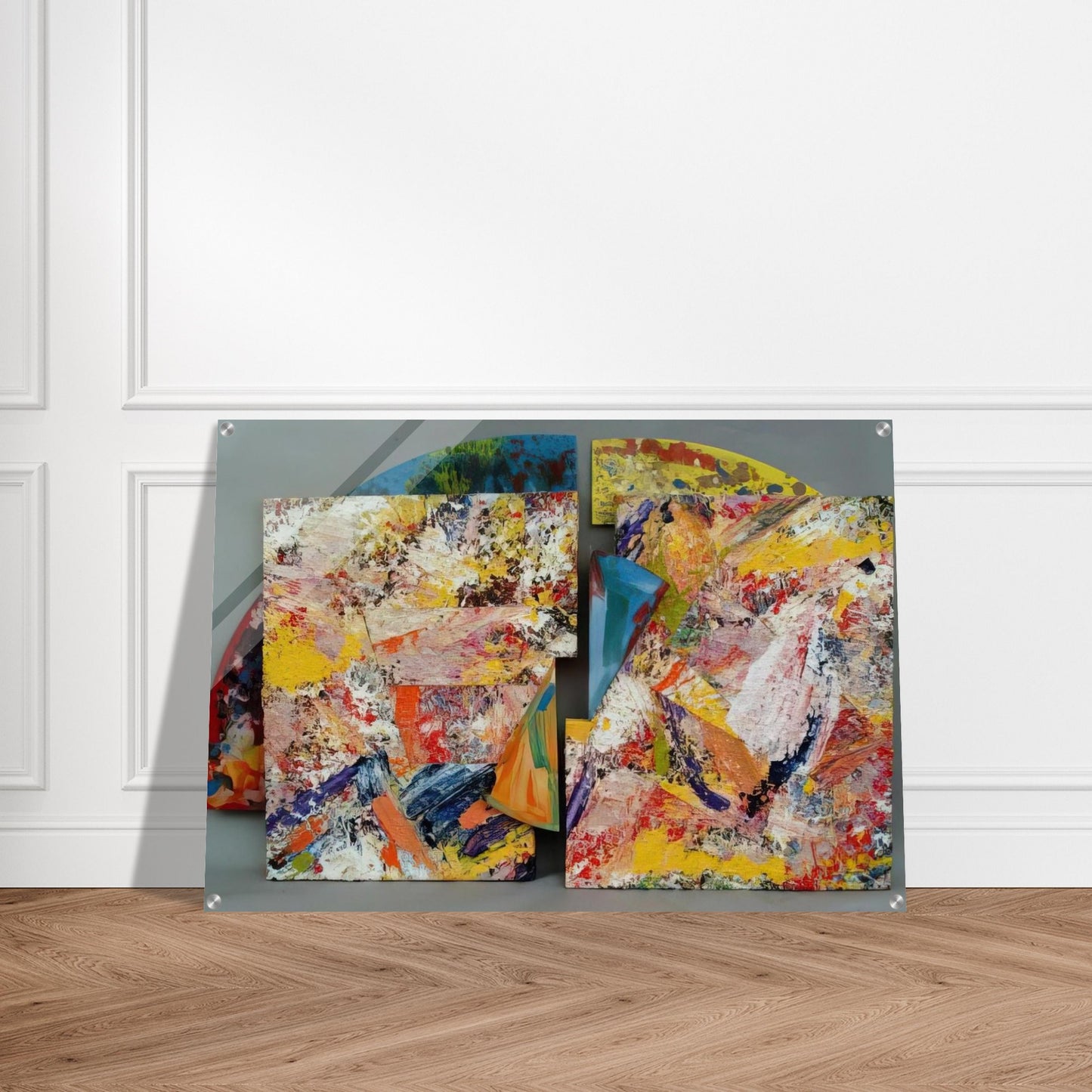 Pearlie - Sam Gilliam Acrylic Print - 70x100 cm / 28x40″ inches | Sam Gilliam Wall Art | Sam Gilliam Prints