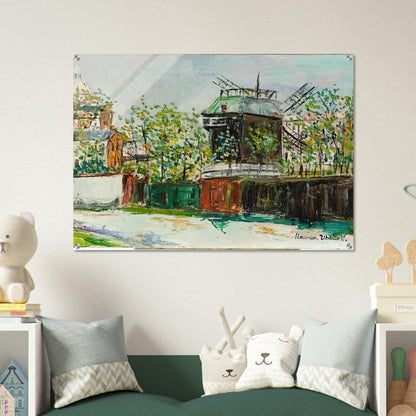 MOULIN DE LA GALETTE 4 - Maurice Utrillo Acrylic Print - 70x100 cm / 28x40″ inches