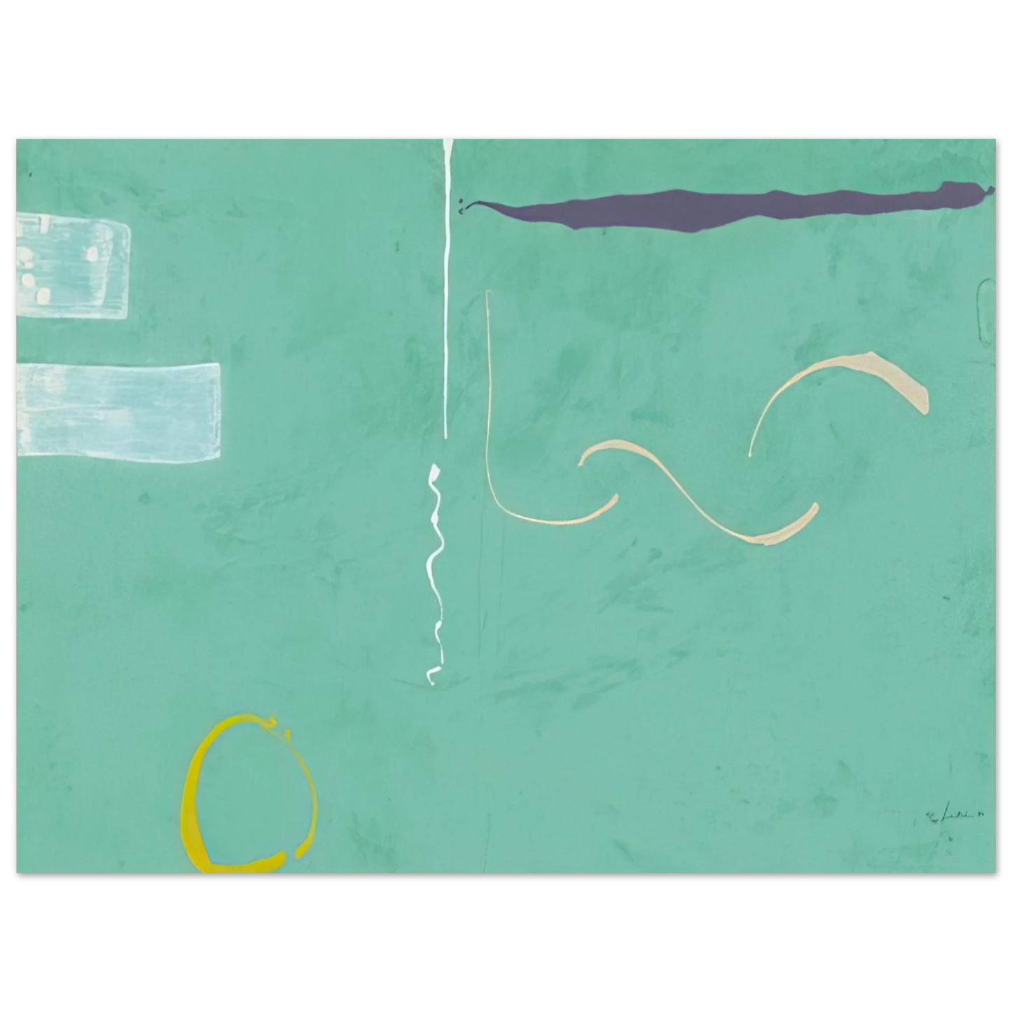 Helen Frankenthaler - Tahiti - 1989 Wall art - 13x18 cm / 5x7 inches - Fine Art Poster-canvas - -