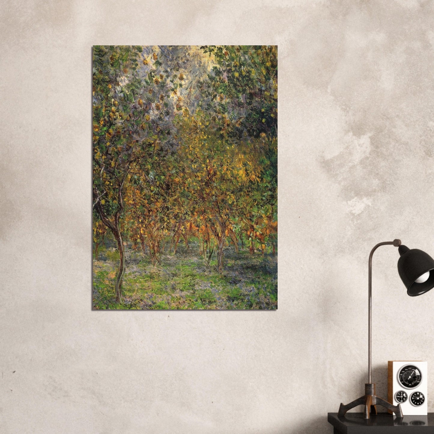 Under the Lemon Trees - claude monet Brushed Aluminum Print - 70x100 cm / 28x40 inches | claude monet Aluminum Print | claude monet Prints