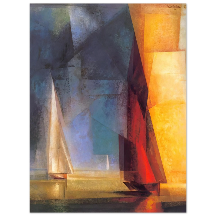 Lyonel Feininger - STILLER TAG AM MEER III 1929  75x100 cm / 30x40inches Fine Art Poster