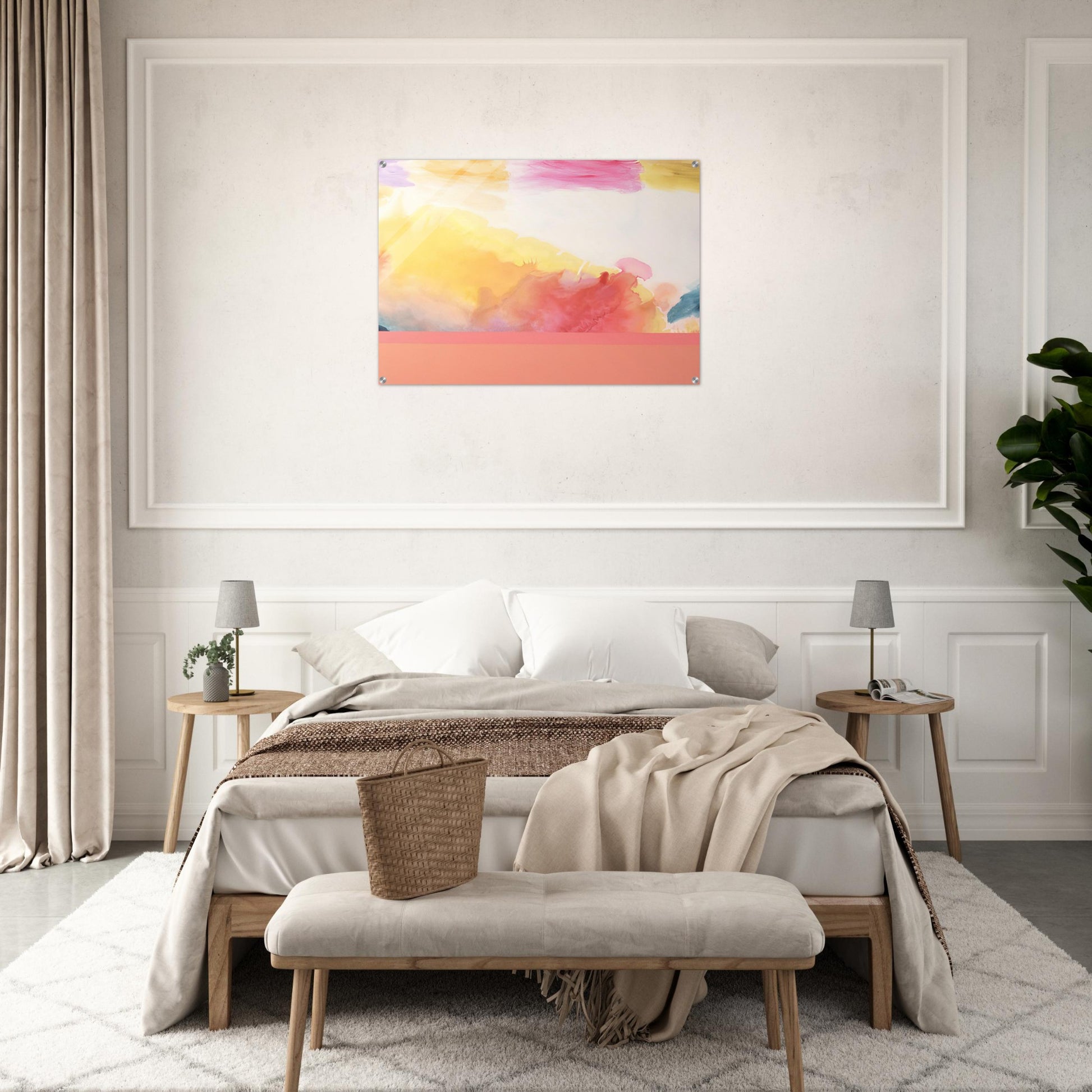 Sailing to India, - 1970 - Ronnie Landfield Acrylic Print - 70x100 cm / 28x40″ inches | Ronnie Landfield Wall Art | Ronnie Landfield Prints