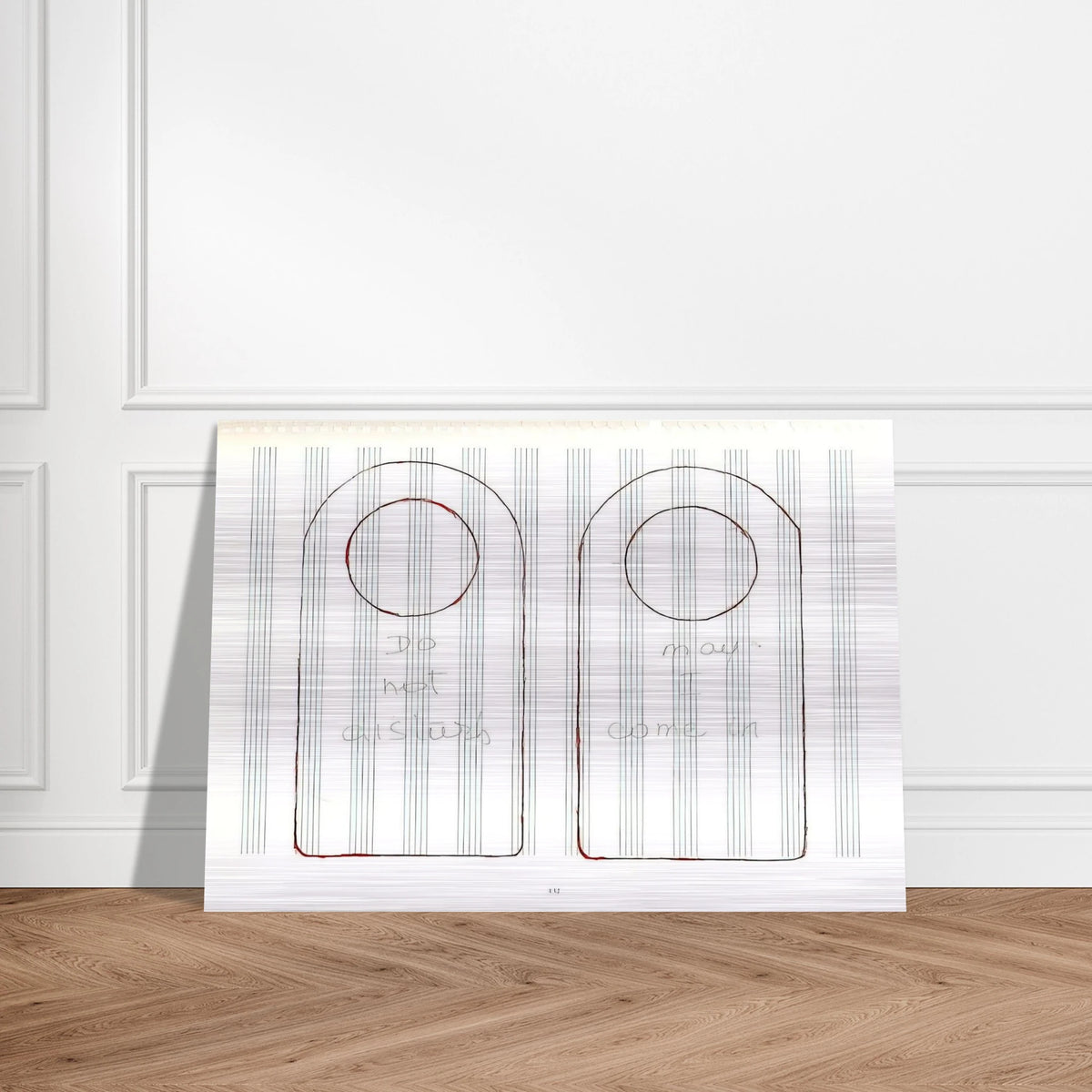 UNTITLED 1995 3 - Louise Bourgeois Brushed Aluminum Print - 70x100 cm / 28x40 inches | Louise Bourgeois Aluminum Print | Louise Bourgeois Prints