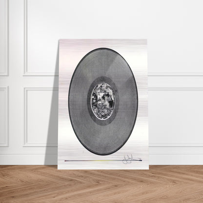 SCOTT FAGAN RECORD 1970 - Jasper Johns Brushed Aluminum Print - 70x100 cm / 28x40 inches | Jasper Johns Aluminum Print | Jasper Johns Prints