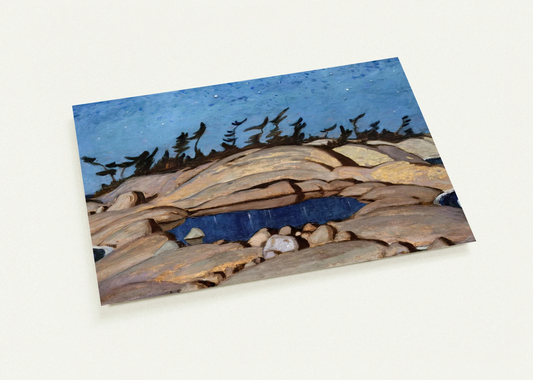 Night Pine Island - 1921 By A.Y. Jackson Pack of 10 Post Cards | A.Y. Jackson Post Cards | A6 (10.5 x 14.8 cm) - 4.1 x 5.8 inches