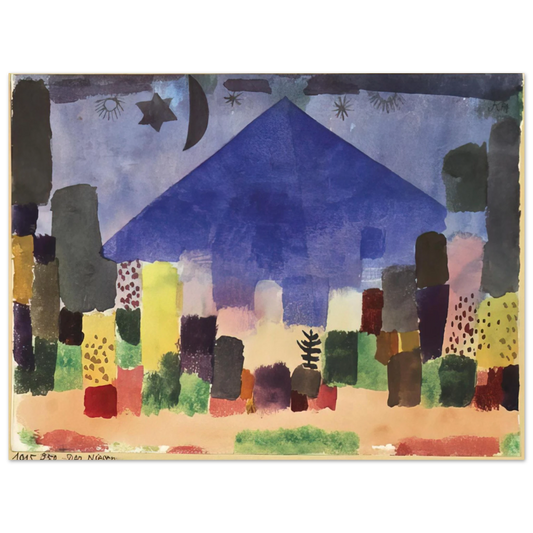 Paul Klee - MOUNT NIESEN 1915  75x100 cm / 30x40inches Fine Art Poster