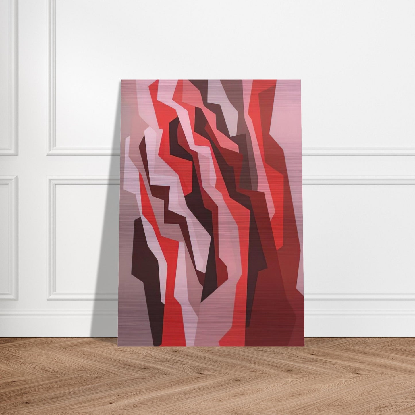 Orange, Red, Umber - 1958 - Karl Benjamin Brushed Aluminum Print - 70x100 cm / 28x40 inches | Karl Benjamin Aluminum Print | Karl Benjamin Prints