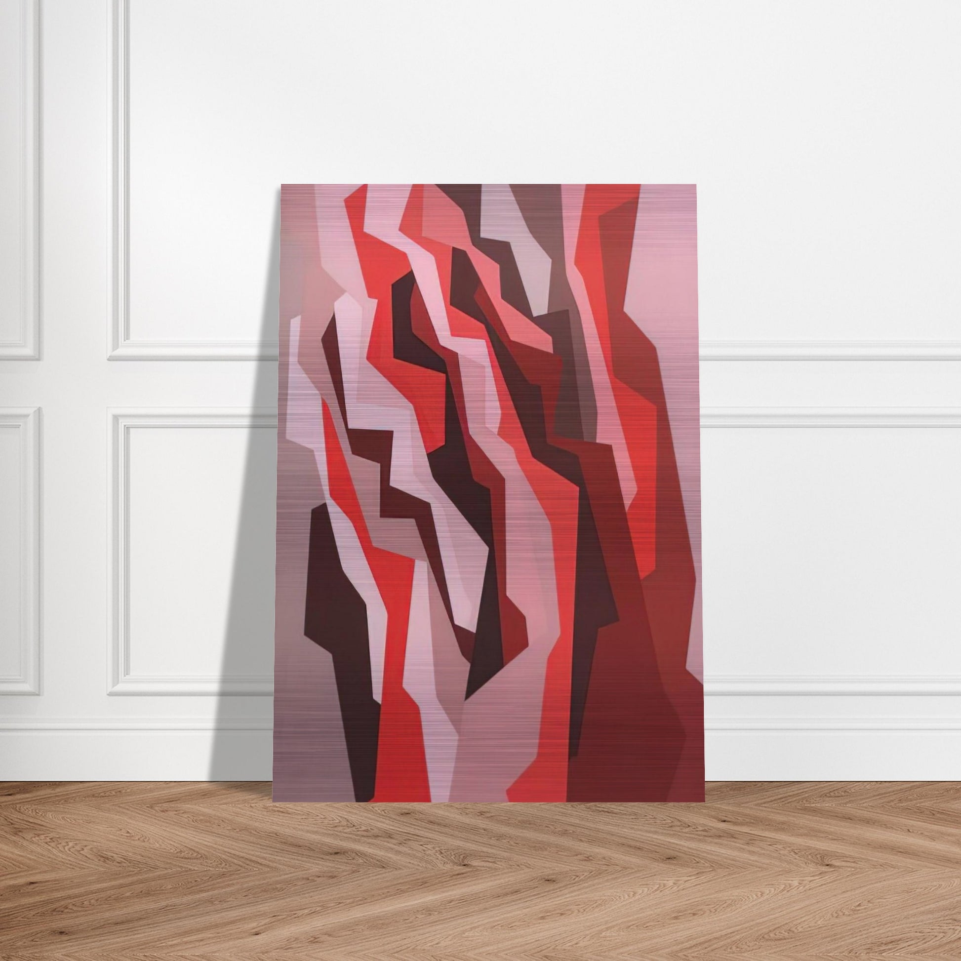 Orange, Red, Umber - 1958 - Karl Benjamin Brushed Aluminum Print - 70x100 cm / 28x40 inches | Karl Benjamin Aluminum Print | Karl Benjamin Prints