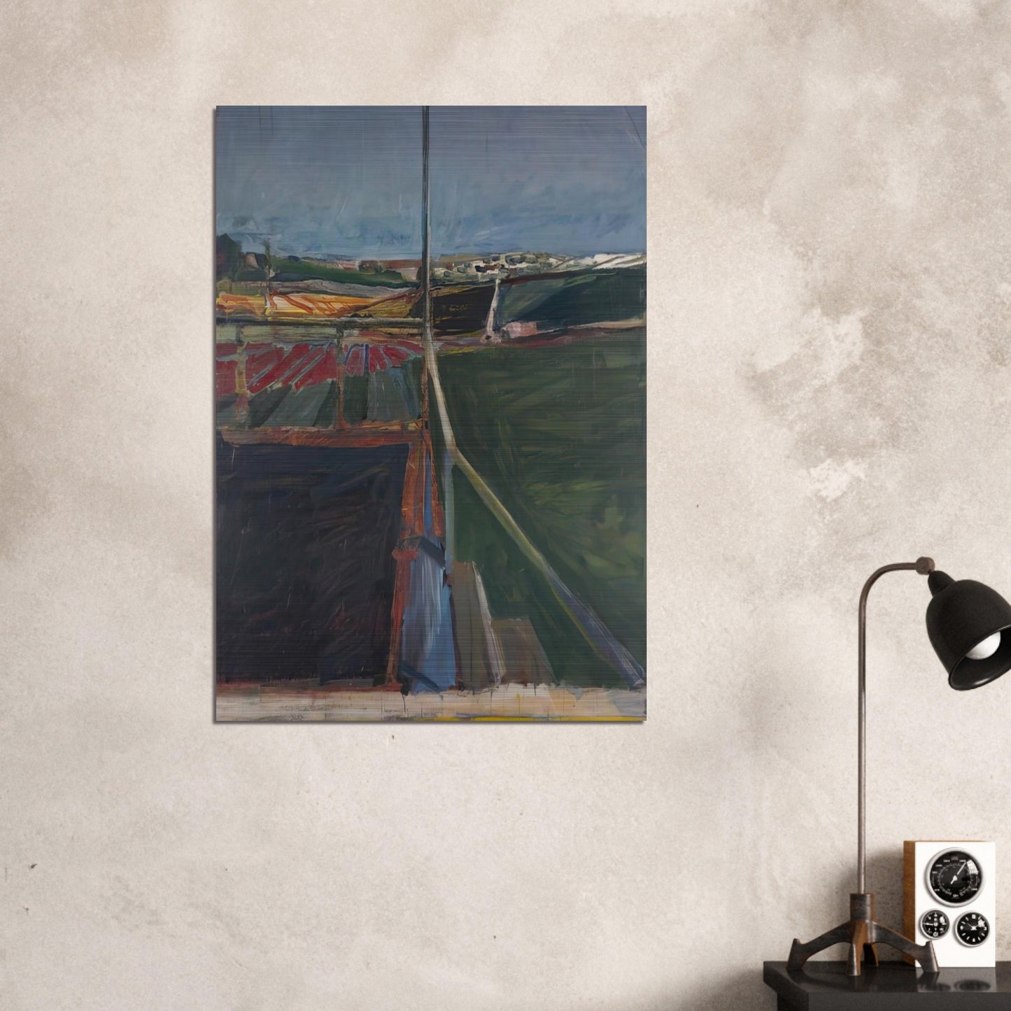 View from the Porch - Richard Diebenkorn Brushed Aluminum Print - 70x100 cm / 28x40 inches | Richard Diebenkorn Aluminum Print | Richard Diebenkorn Prints