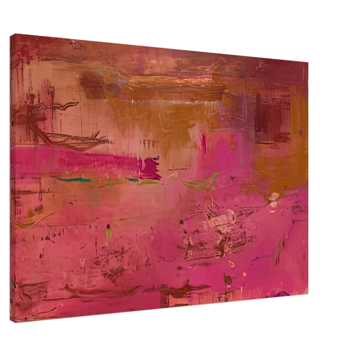Helen Frankenthaler - Dream Walk Red, 1978- Wall Art - 21x29.7 cm / 8x12" - Premium Wooden Framed Poster With Fine Art Paper-canvas - Black frame