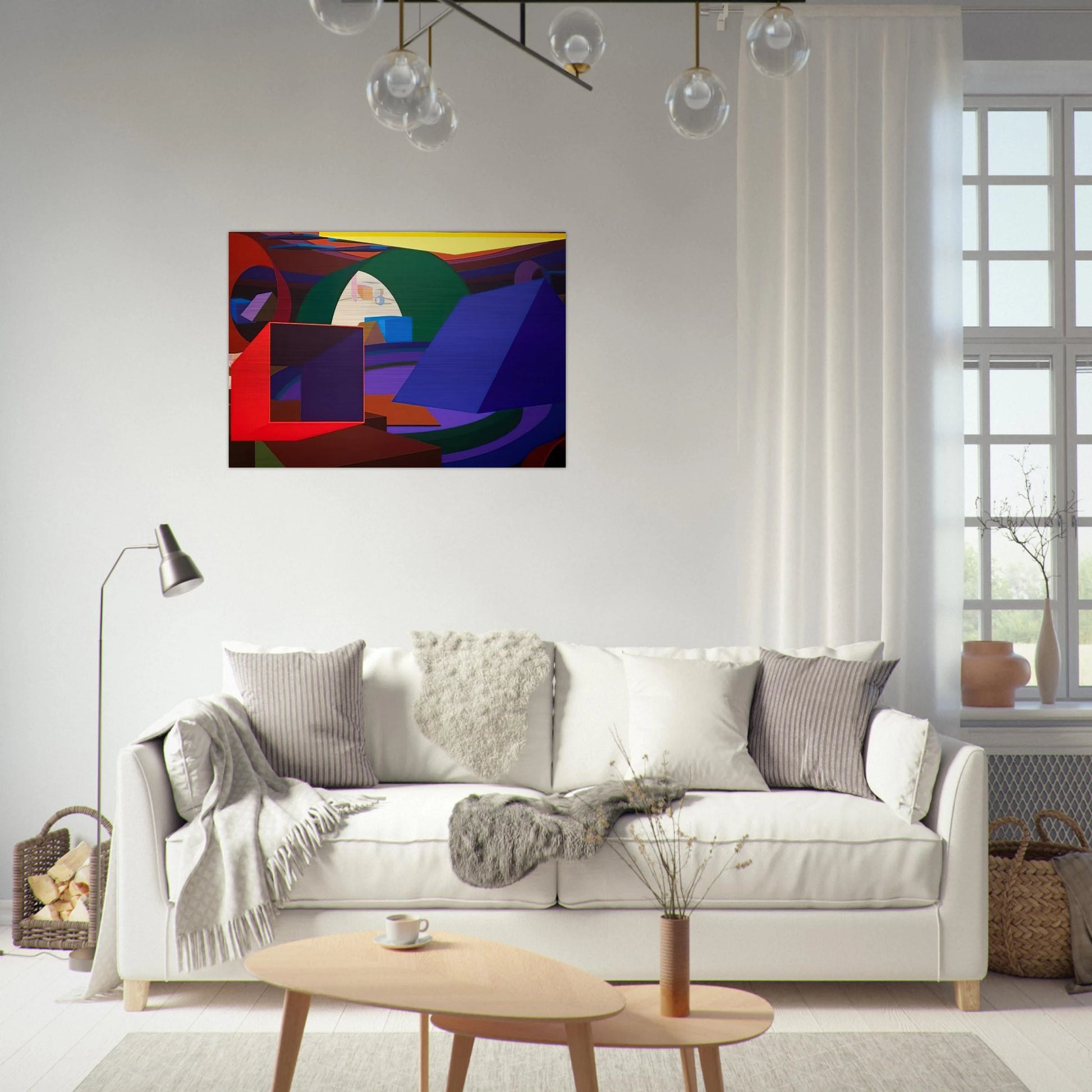 Orion II - Al Held Brushed Aluminum Print - 70x100 cm / 28x40 inches | Al Held Aluminum Print | Al Held Prints