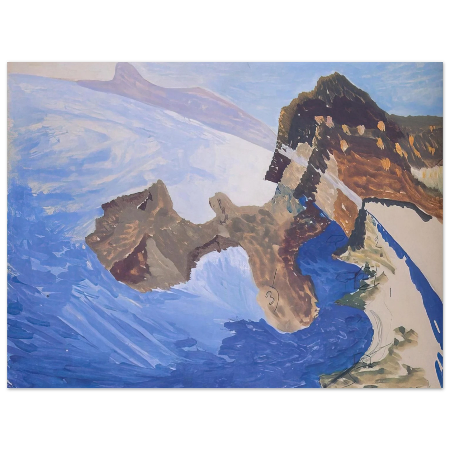Benedetta Cappa - Meeting on the Island  75x100 cm / 30x40inches Fine Art Poster