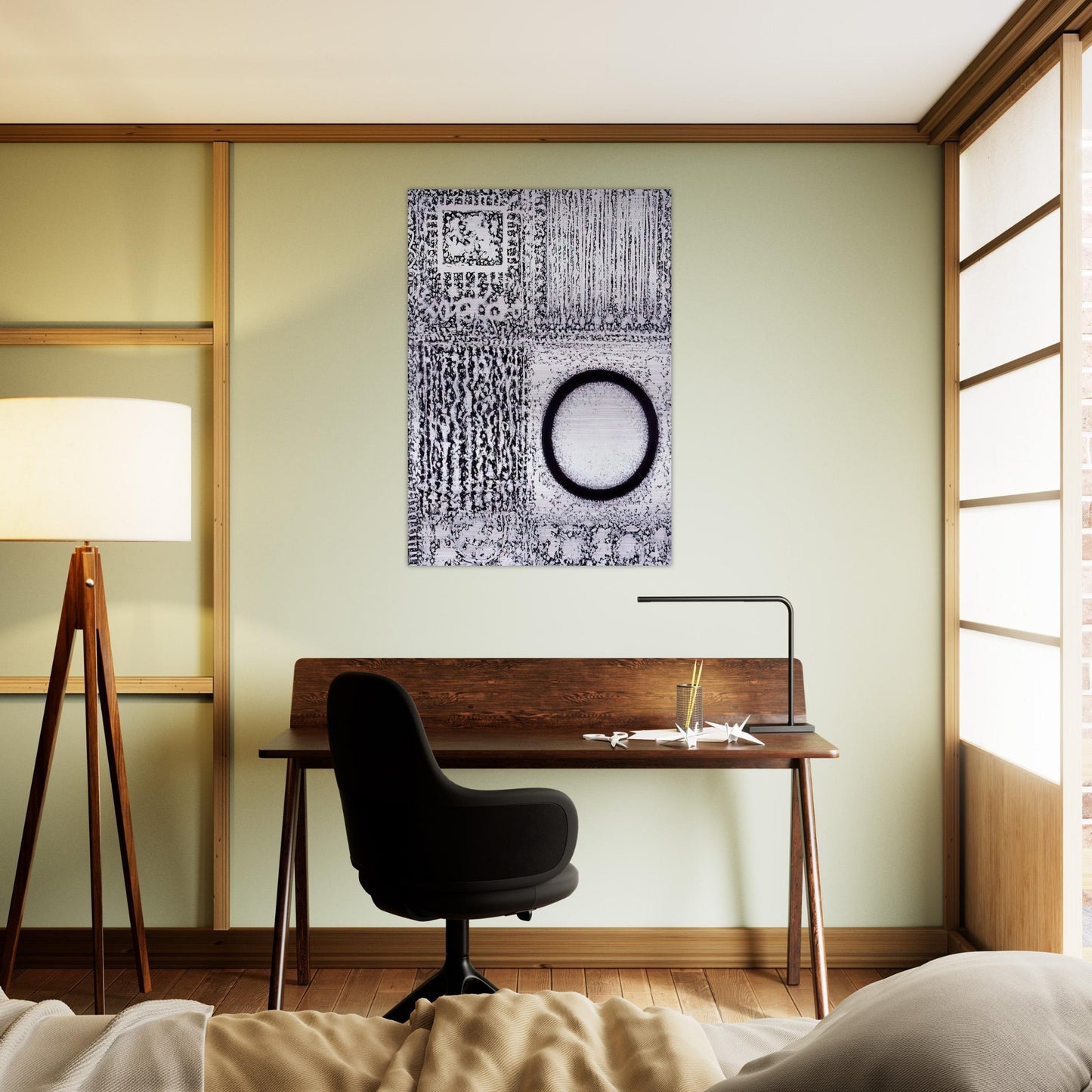 Circle by the Falling Waters - 1980 - Richard Pousette-Dart Brushed Aluminum Print - 70x100 cm / 28x40 inches | Richard Pousette-Dart Aluminum Print | Richard Pousette-Dart Prints
