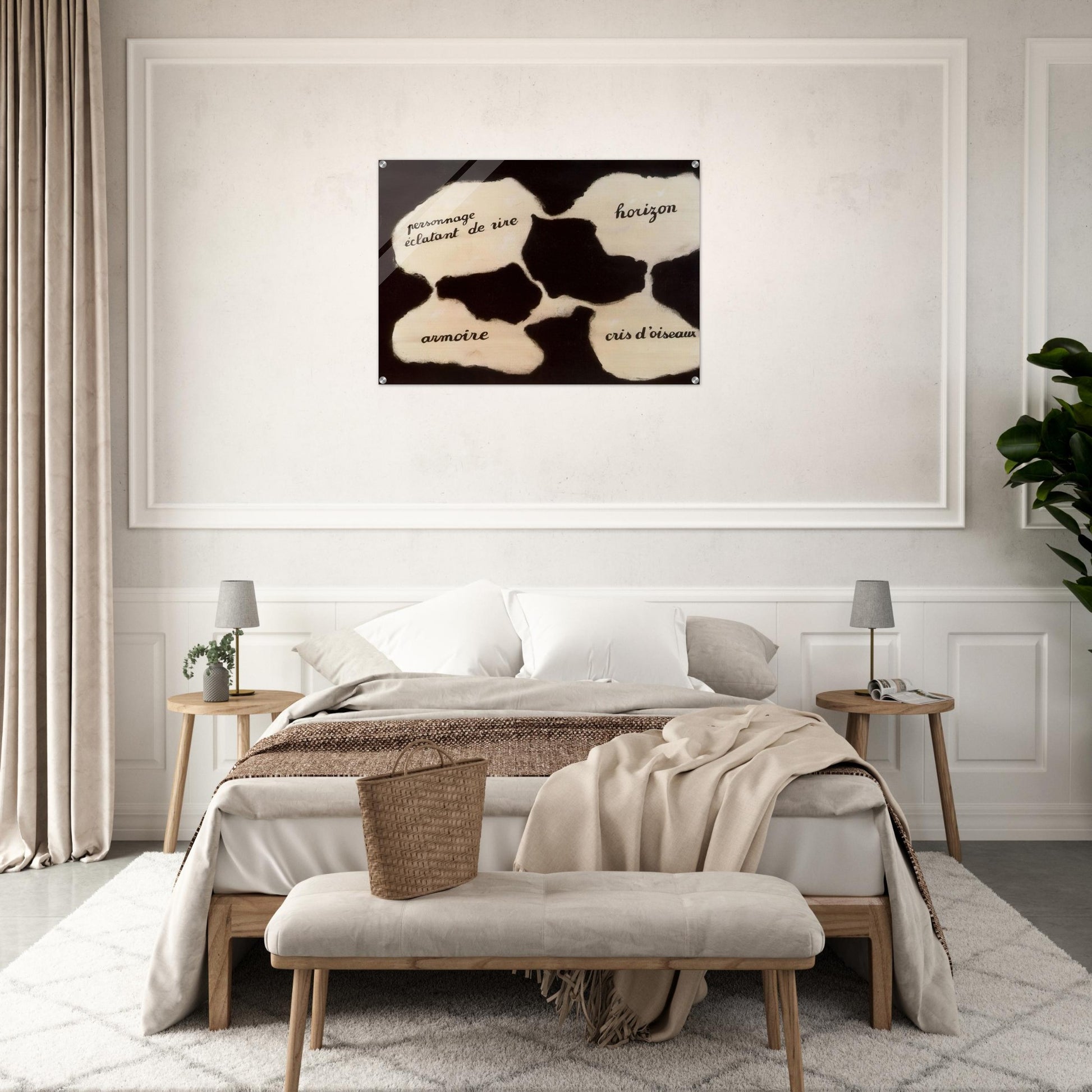 THE LIVING MIRROR 1929 - Rene Magritte Acrylic Print - 70x100 cm / 28x40″ inches | Rene Magritte Wall Art | Rene Magritte Prints