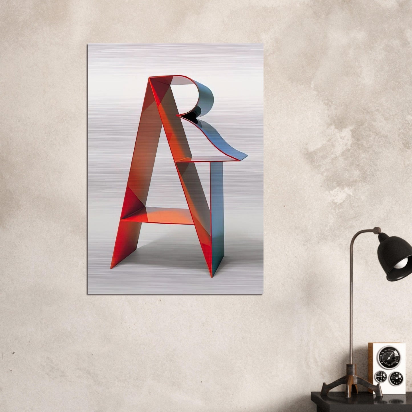 Art - Robert Indiana Brushed Aluminum Print - 70x100 cm / 28x40 inches | Robert Indiana Aluminum Print | Robert Indiana Prints