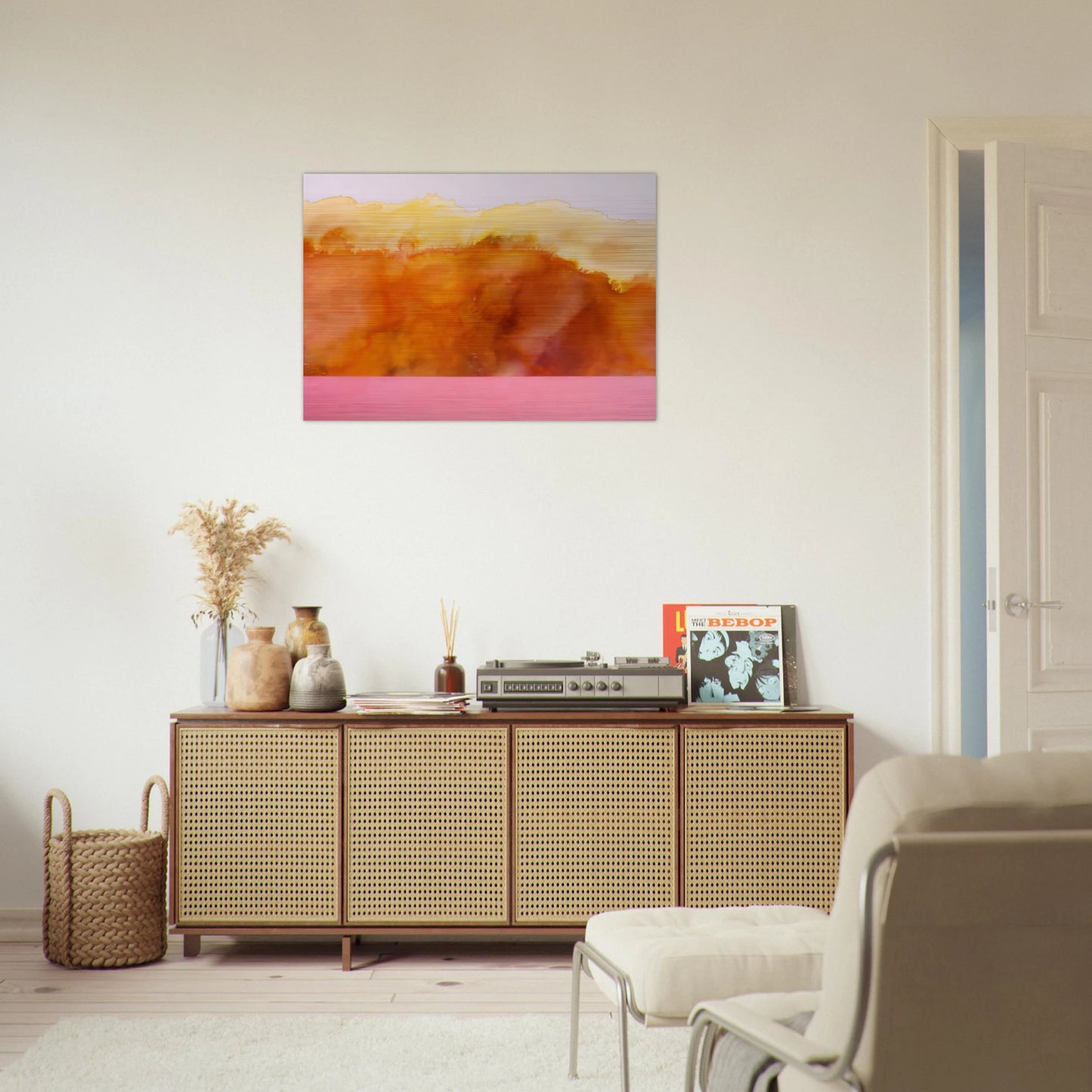 For John Keats - 1978 - Ronnie Landfield Brushed Aluminum Print - 70x100 cm / 28x40 inches | Ronnie Landfield Aluminum Print | Ronnie Landfield Prints