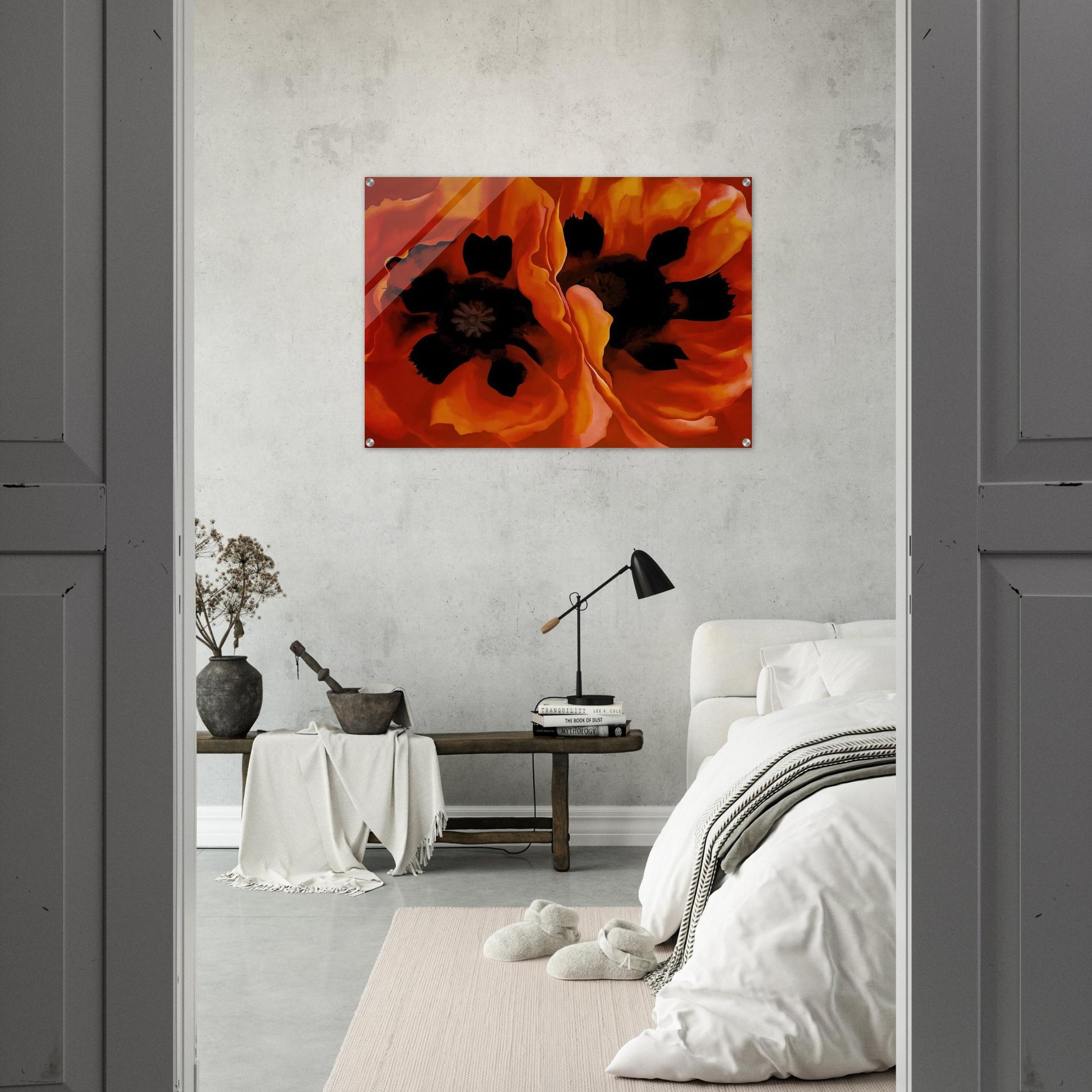 Oriental Poppies - Georgia O'Keeffe Acrylic Print - 70x100 cm / 28x40″ inches | Georgia O'Keeffe Wall Art | Georgia O'Keeffe Prints