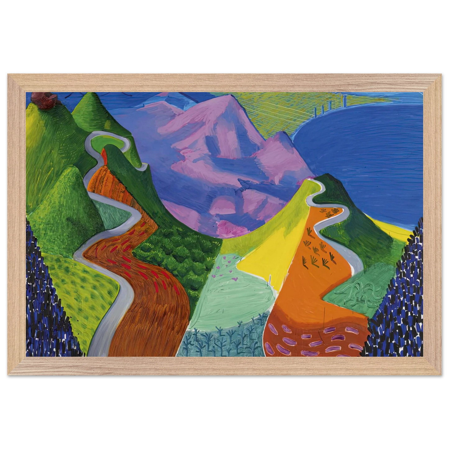David Hockney - David Hockney Wall art - A2 (42 x 59.4  cm) - Fine Art Poster-canvas - -
