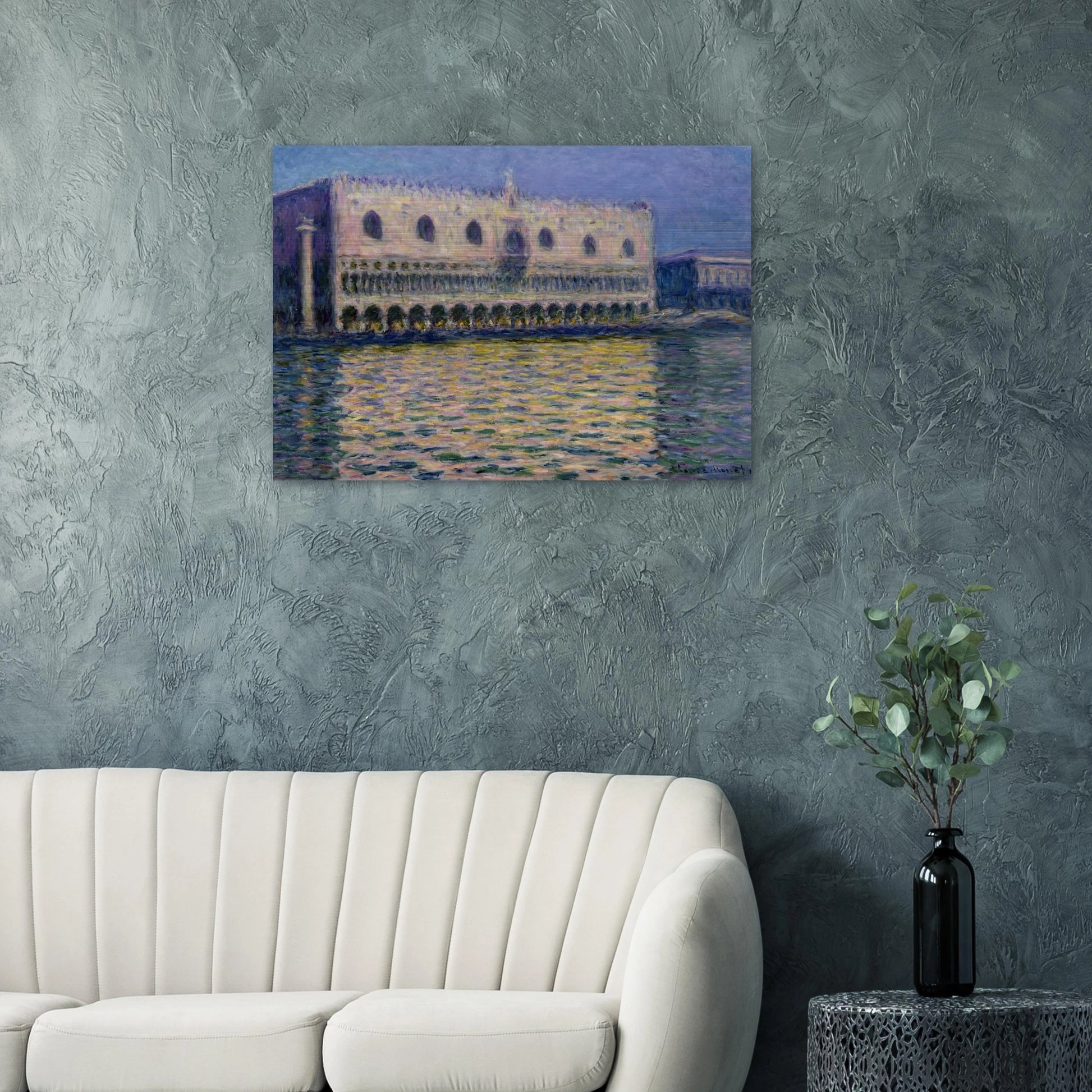 The Palazzo Ducale - claude monet Brushed Aluminum Print - 70x100 cm / 28x40 inches | claude monet Aluminum Print | claude monet Prints