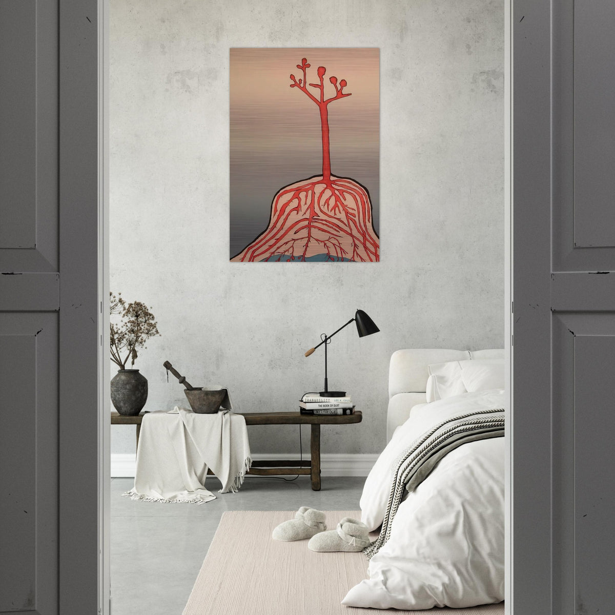 THE AINU TREE - Louise Bourgeois Brushed Aluminum Print - 70x100 cm / 28x40 inches | Louise Bourgeois Aluminum Print | Louise Bourgeois Prints