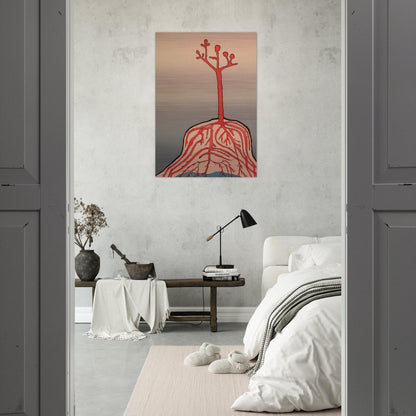 THE AINU TREE - Louise Bourgeois Brushed Aluminum Print - 70x100 cm / 28x40 inches | Louise Bourgeois Aluminum Print | Louise Bourgeois Prints