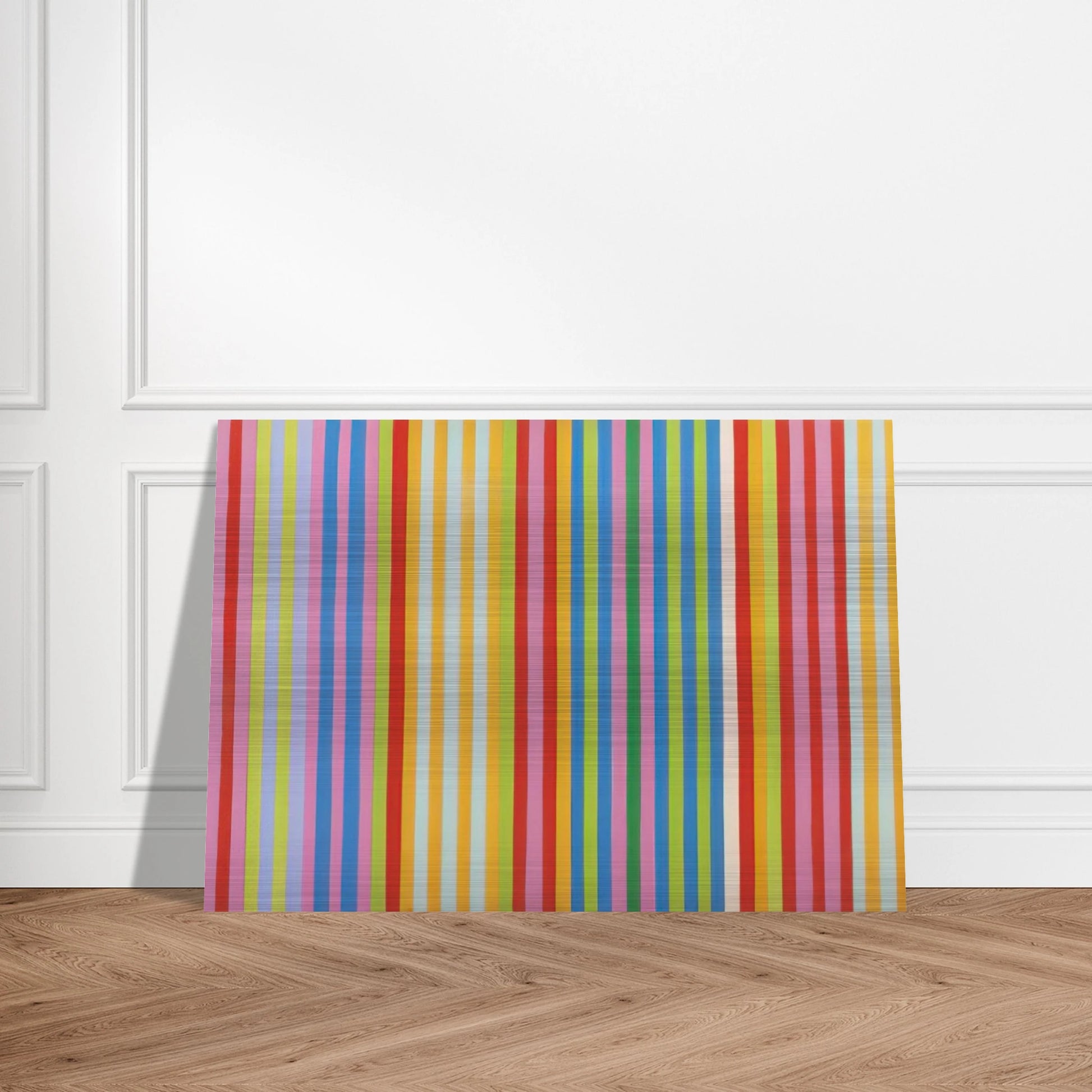 Red Chatterbox - 1967 - Gene Davis Brushed Aluminum Print - 70x100 cm / 28x40 inches | Gene Davis Aluminum Print | Gene Davis Prints