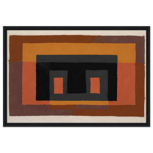 STUDY FOR VARIANT 1947 - Josef Albers Framed Canvas Print