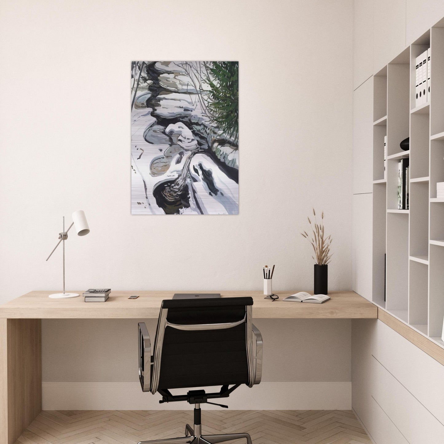 Study for Head of Passagassawaukeg - 1992 - Neil Welliver Brushed Aluminum Print - 70x100 cm / 28x40 inches | Neil Welliver Aluminum Print | Neil Welliver Prints