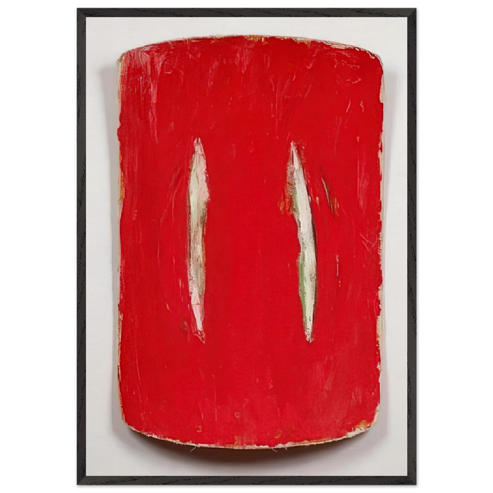 Old Flame - 1974 - Ron Gorchov 70x100 cm / 28x40 inches Framed Art Print – Black Wooden Frame