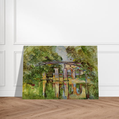 The Aqueduct and Lock - Paul Cézanne Brushed Aluminum Print - 70x100 cm / 28x40 inches | Paul Cézanne Aluminum Print | Paul Cézanne Prints