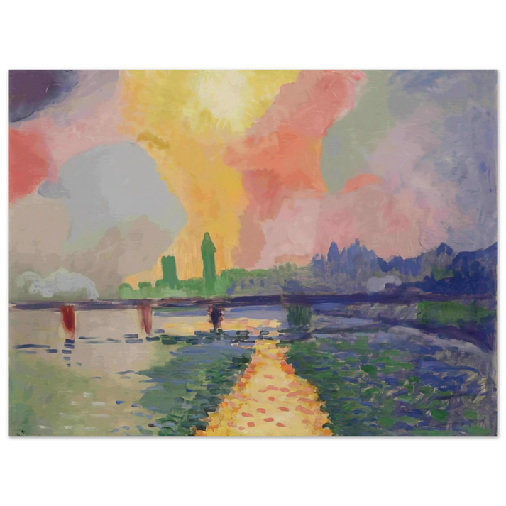 Andre Derain - CHARING CROSS BRIDGE LONDON 1906  75x100 cm / 30x40inches Fine Art Poster