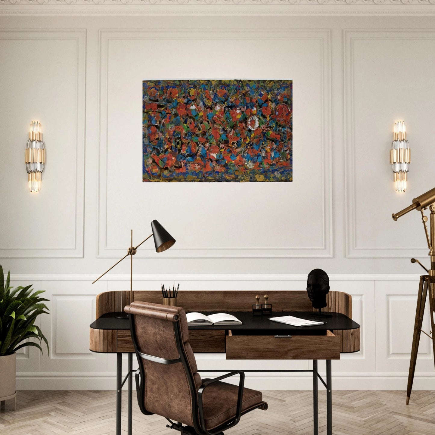 Encrustation - Richard Pousette-Dart Brushed Aluminum Print - 70x100 cm / 28x40 inches | Richard Pousette-Dart Aluminum Print | Richard Pousette-Dart Prints