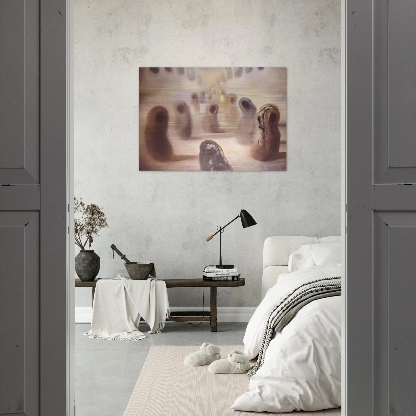 DESOXYRIBONUCLEIC ACID ARABS - Salvador Dali Brushed Aluminum Print - 70x100 cm / 28x40 inches | Salvador Dali Aluminum Print | Salvador Dali Prints