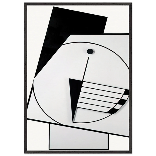 Rythme 3 - 1995 - Carmelo Arden Quin 70x100 cm / 28x40 inches Framed Art Print – Black Wooden Frame