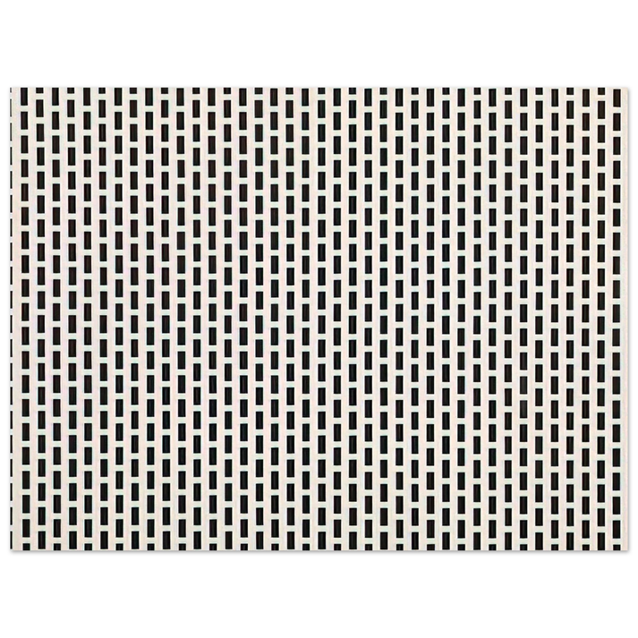 Francois Morellet - 2 trames de carrÃ©s1 trame de tirets - 1975  75x100 cm / 30x40inches Fine Art Poster