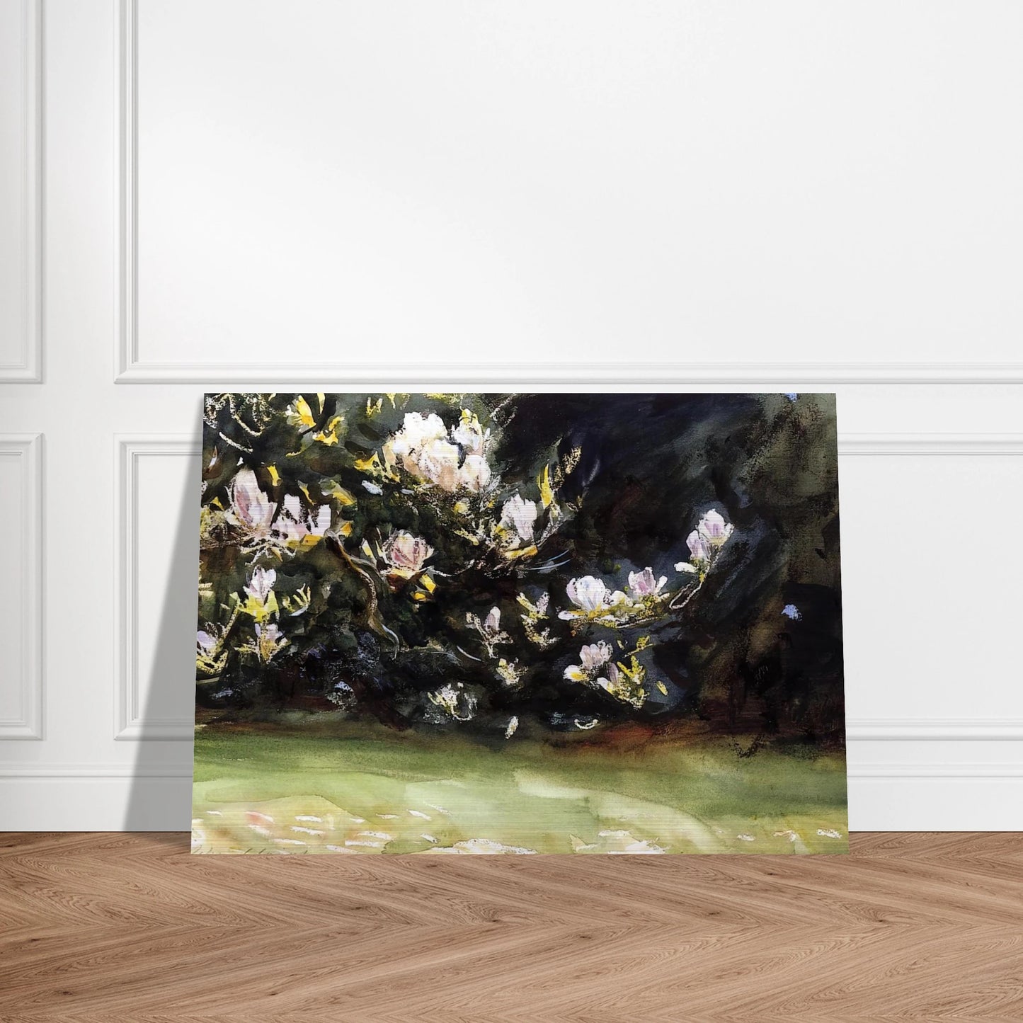 Magnolias - John Singer Sargent Brushed Aluminum Print - 70x100 cm / 28x40 inches | John Singer Sargent Aluminum Print | John Singer Sargent Prints